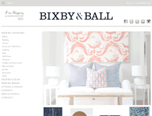 Tablet Screenshot of bixbyandball.com